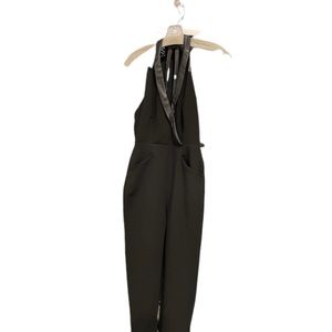 NWT BCBGeneration Jumpsuit with leather like trim